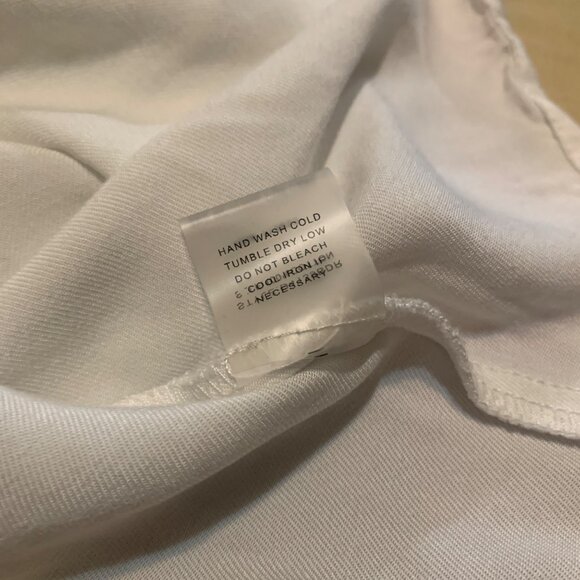 Sugar+Lips Dress White Off-Shoulder Floral Embroidery Size L Coastal Cowgirl - Picture 12 of 12